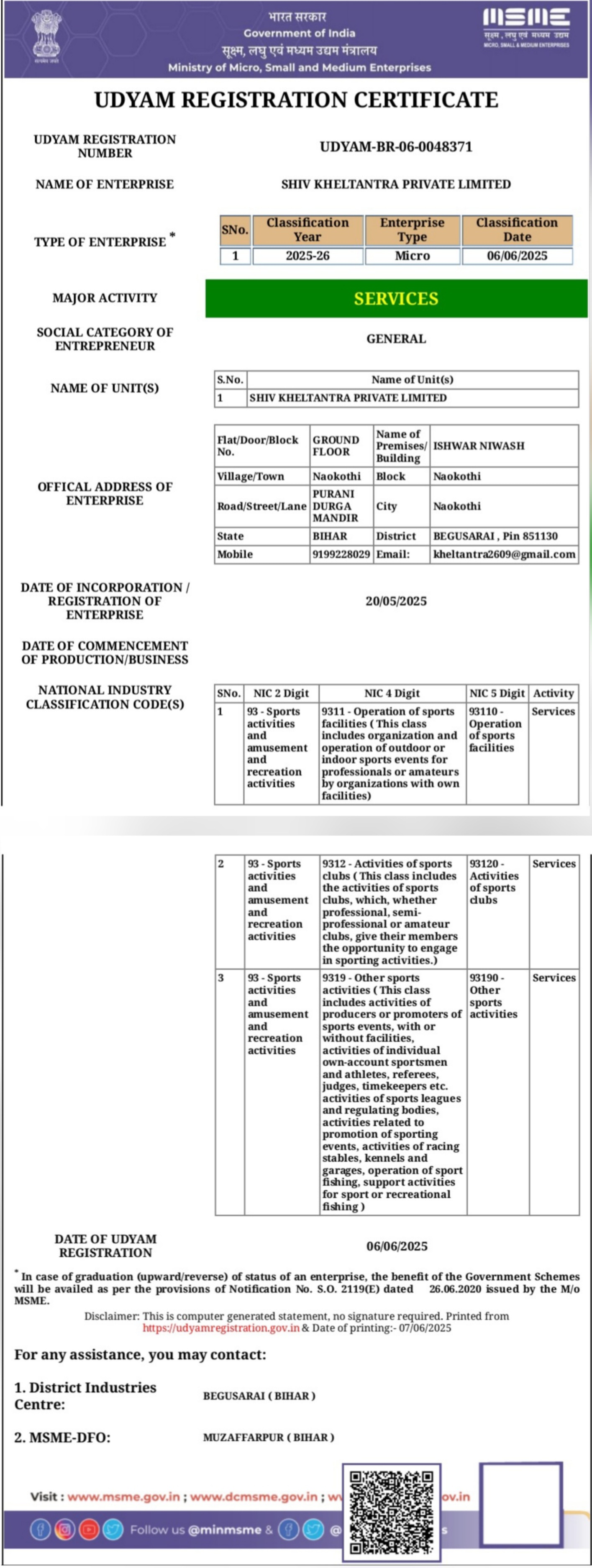 Udyam Registration